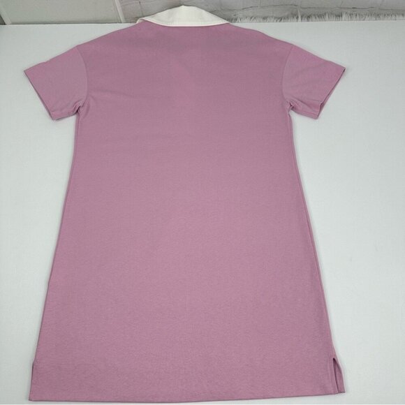 Everlane Women's NWT Mauve Purple The Organic Cotton Polo Shirt Dress S/C40 - Picture 6 of 15